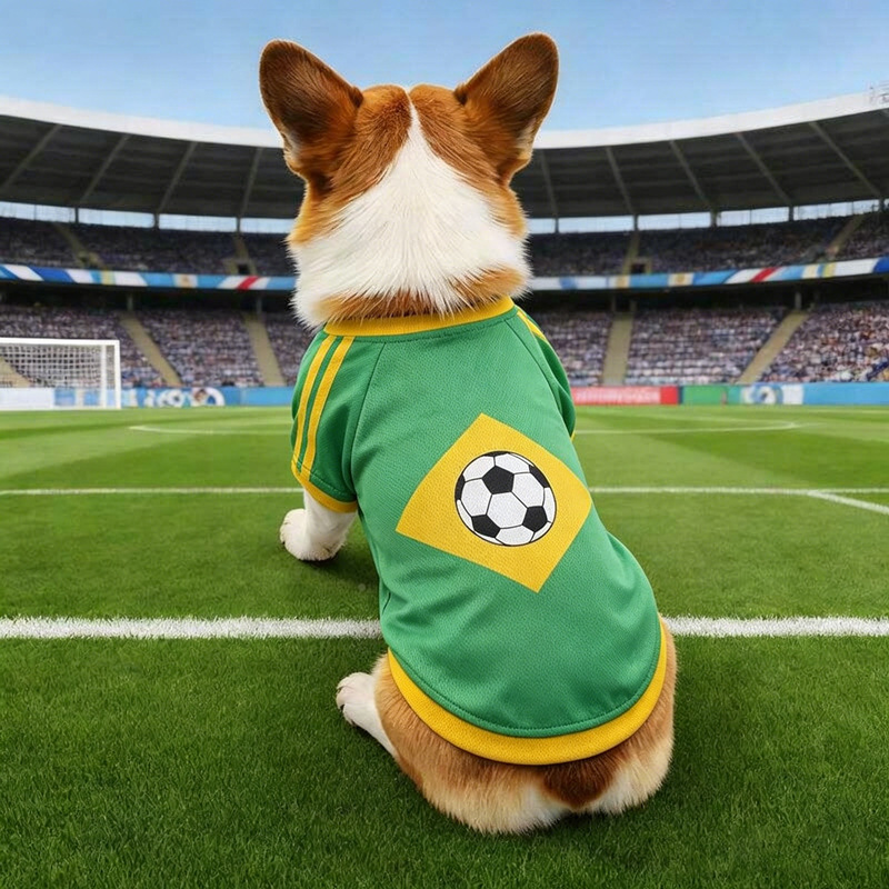 ملابس للكلاب بنمط كرة القدم، ق - مراجعة Pet Supplies Jersey وسعره