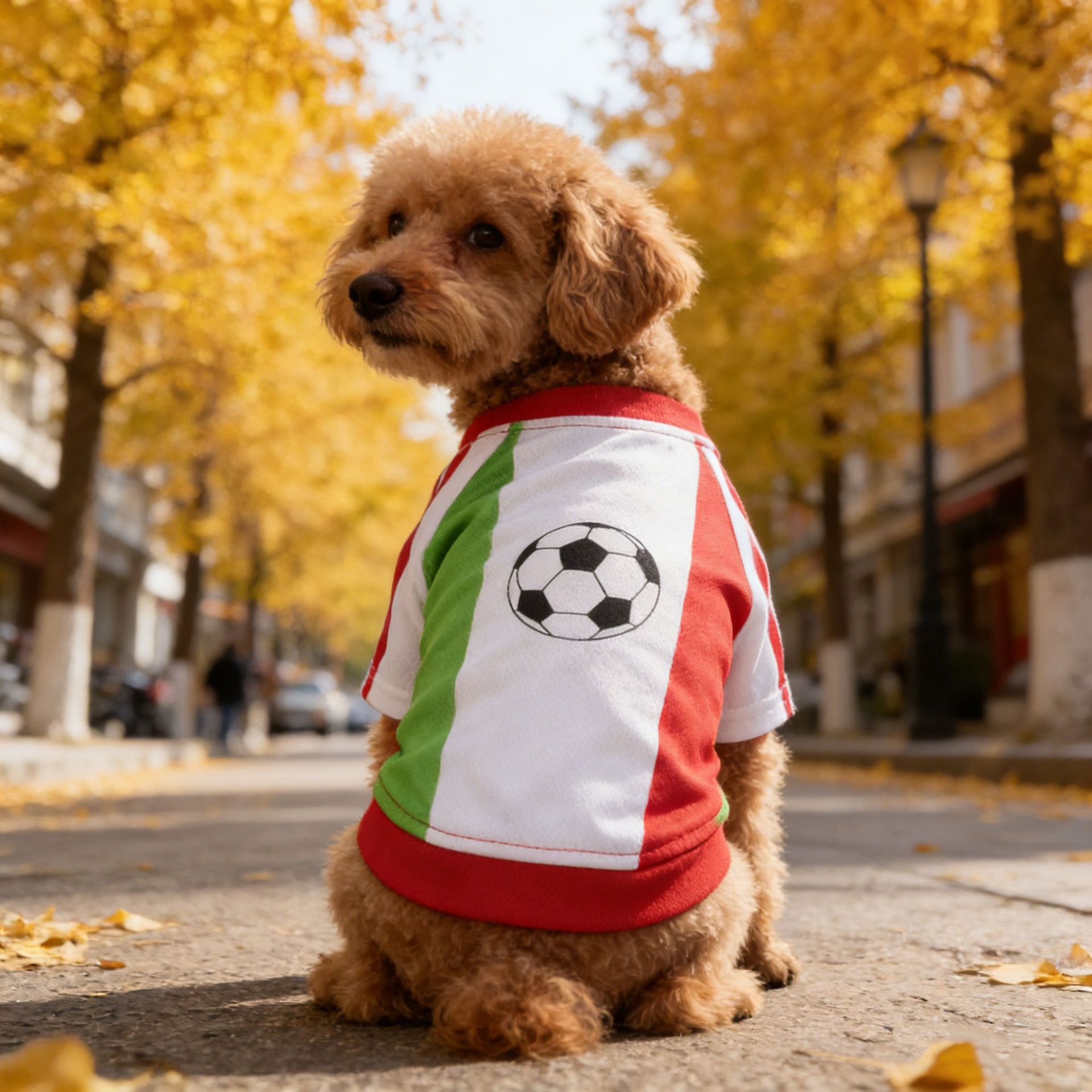 ملابس للكلاب بنمط كرة القدم، ق - مراجعة Pet Supplies Jersey وسعره