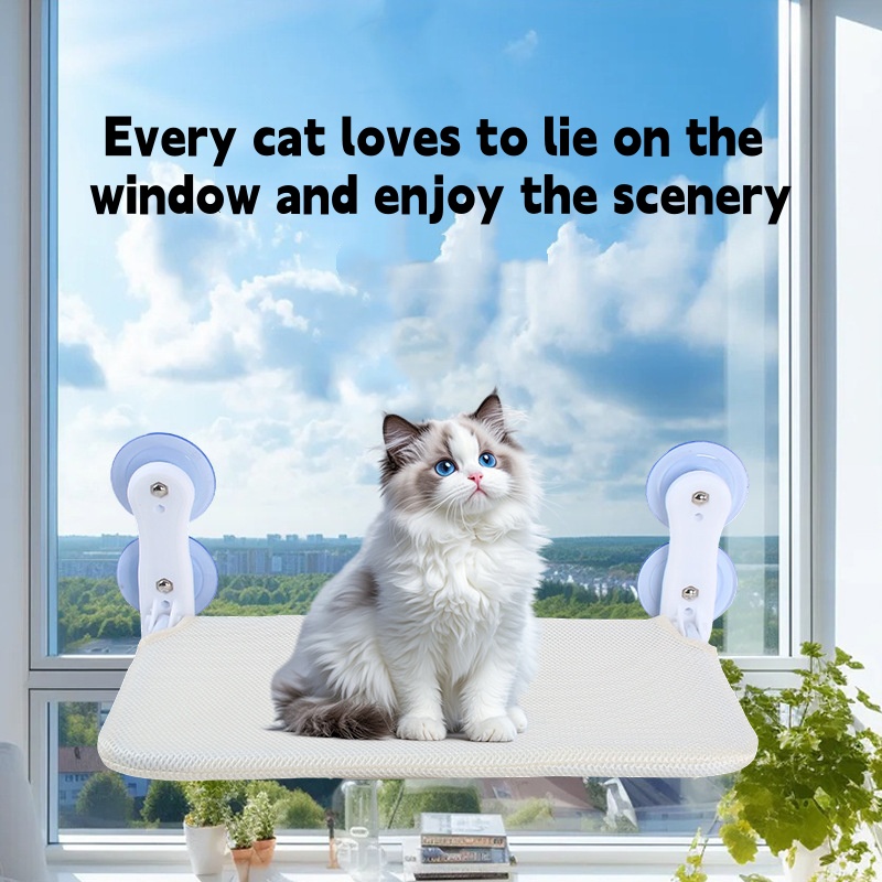 منصة قفز للقطط قابلة للطي مع ش - مراجعة Cat Window Perch وسعره