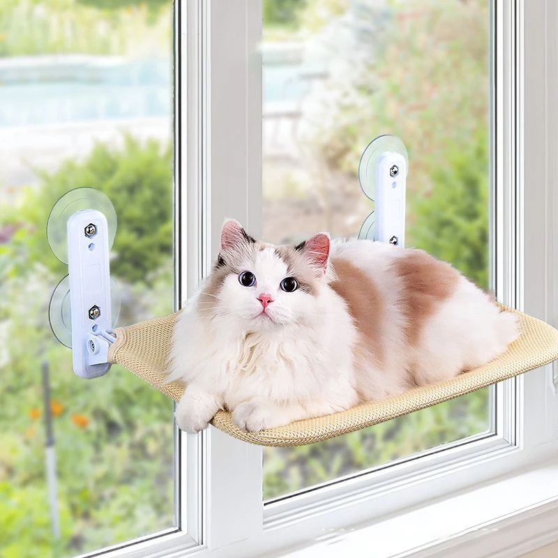 منصة قفز للقطط قابلة للطي مع ش - مراجعة Cat Window Perch وسعره