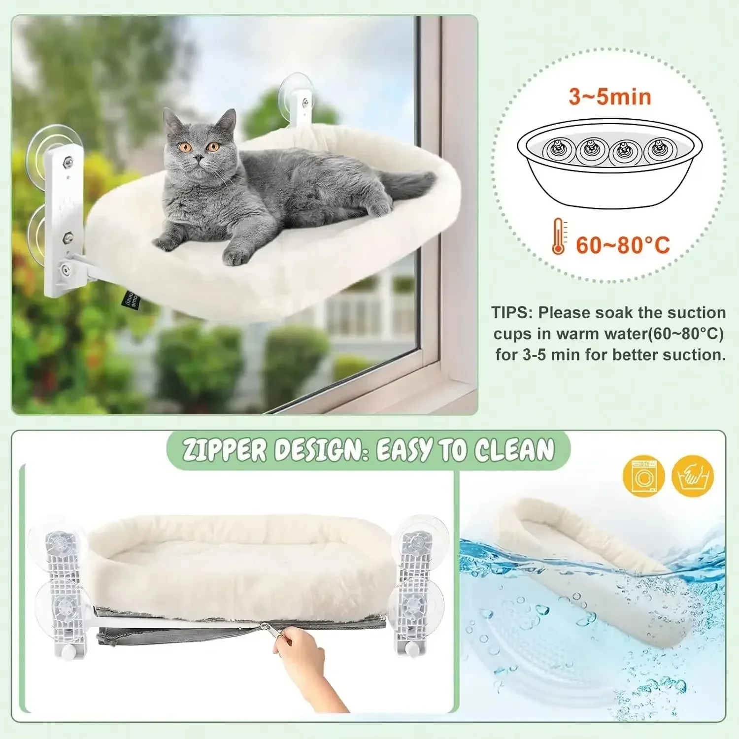 سرير معلق للقطط يثبت على الناف - مراجعة Cat Window Perch وسعره